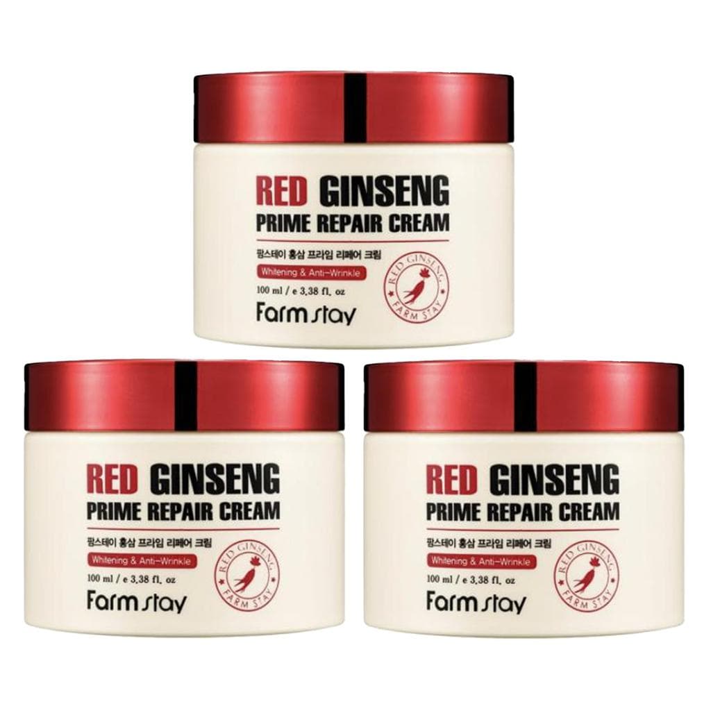 FARM STAY Red Ginseng Prime Repair Cream 100ml (3 Options) 3pcs
