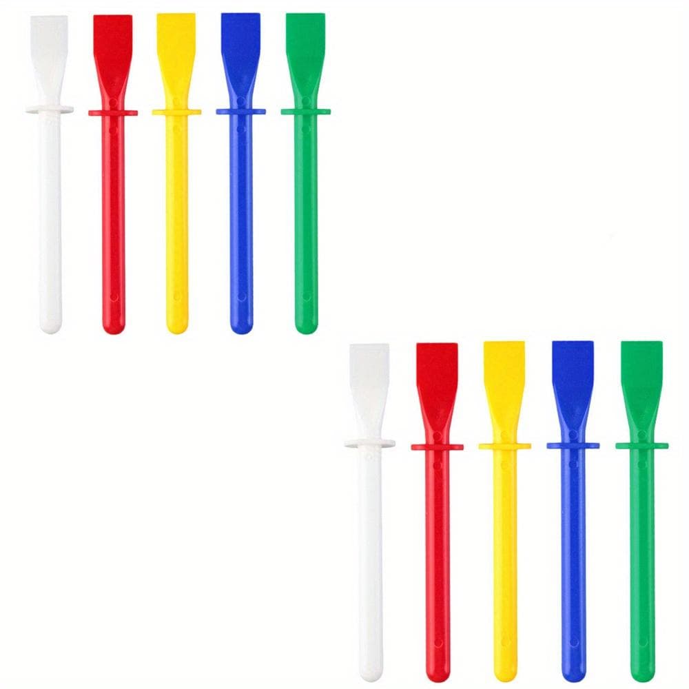 10pcs Leather Glue Spreader PP Glue Brush Handheld Portable Cleaner for Wallet Leather Wallet Handicraft Crafts Making Supply