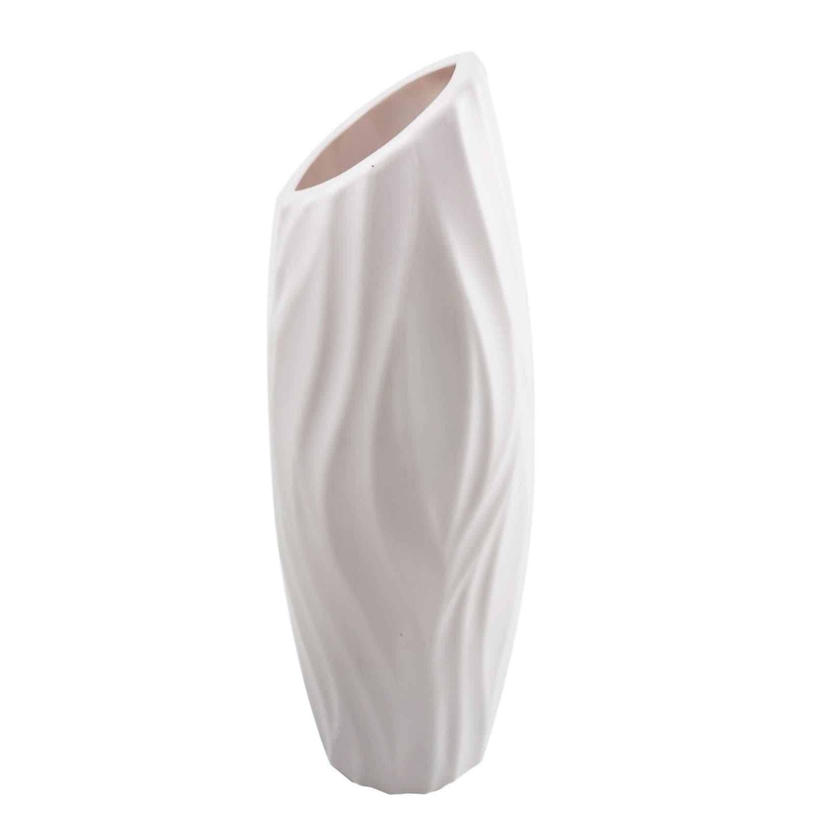 Vase Decoration Drop Resistant Vase Ornament for Home Decor Living Room Table Office Wedding Gray grey