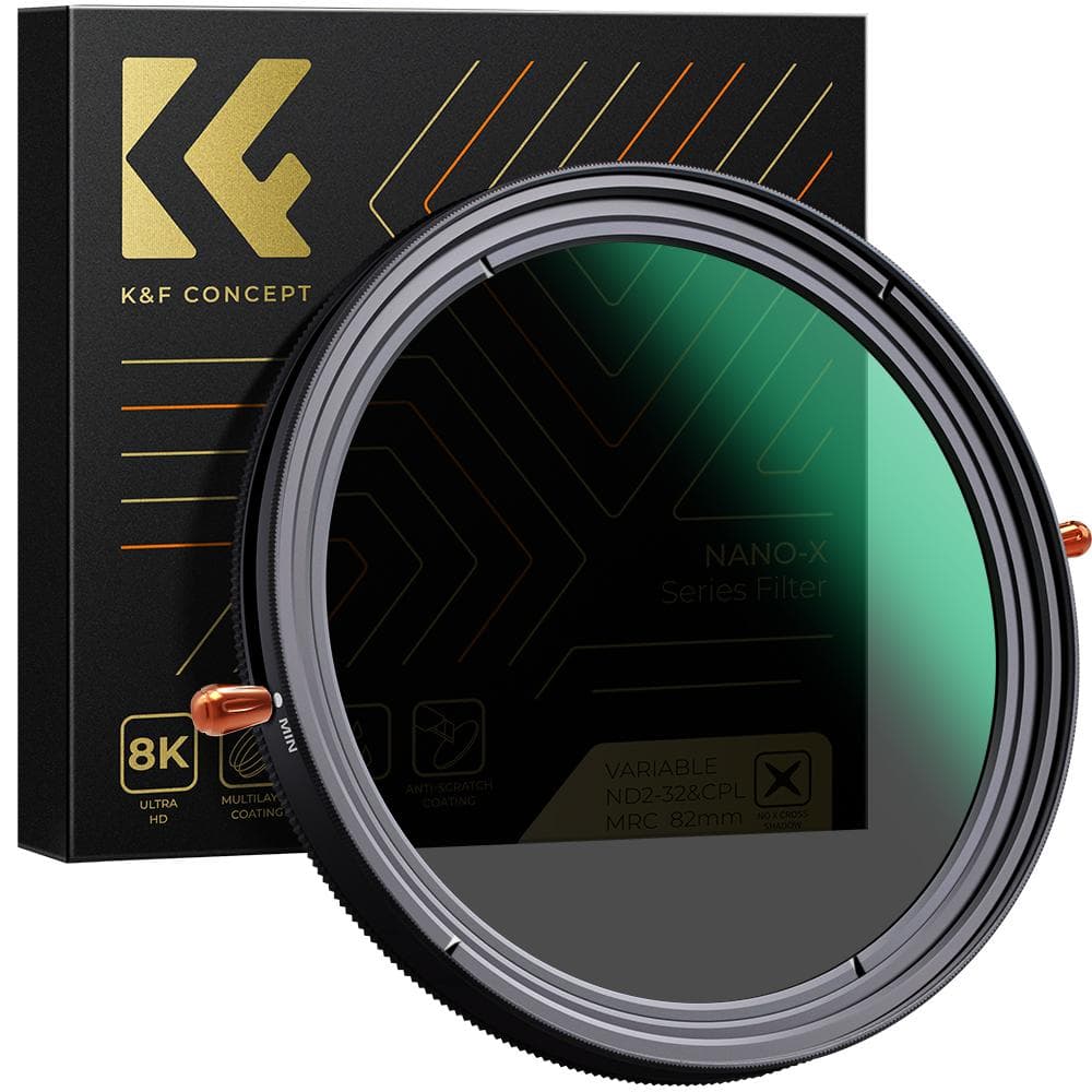 77mm 2-in-1 Variable Adjustable ND Filter Neutral Density Fader 5-Stop ND2-ND32 and CPL 77mm