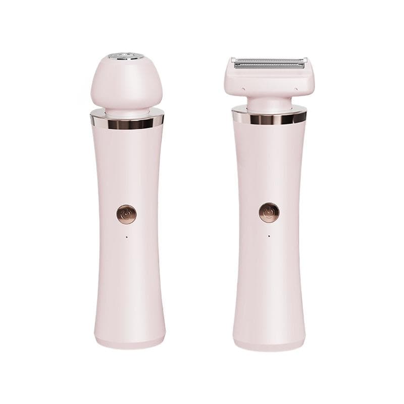 Shaver Ladies Double Head Shaver Private Pubic Hair Trimmer Electric Shaver Ladies Hair Removal Machine pink
