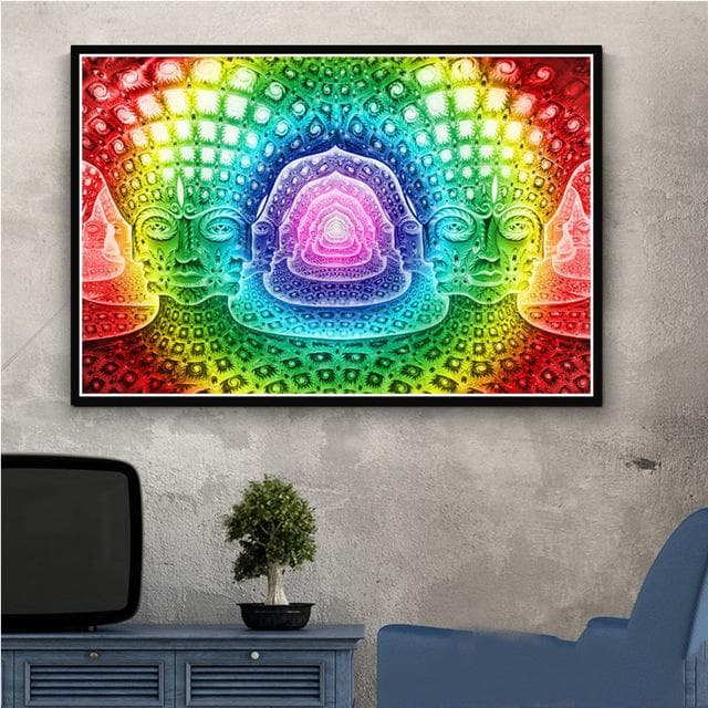 Alex Grey Psychedelic Trippy Tree Life PicturesWall Art Canvas Prints Painting Bedroom Abstract Poster Modern Home Decoration 40X50cm Unframed