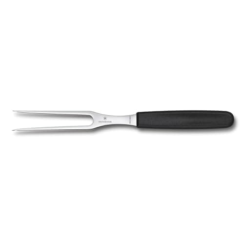 VICTORINOX Carving Fork, 15cm, Black, Swiss Classic, for Meat, Beef, BBQ, 5.2103.15B