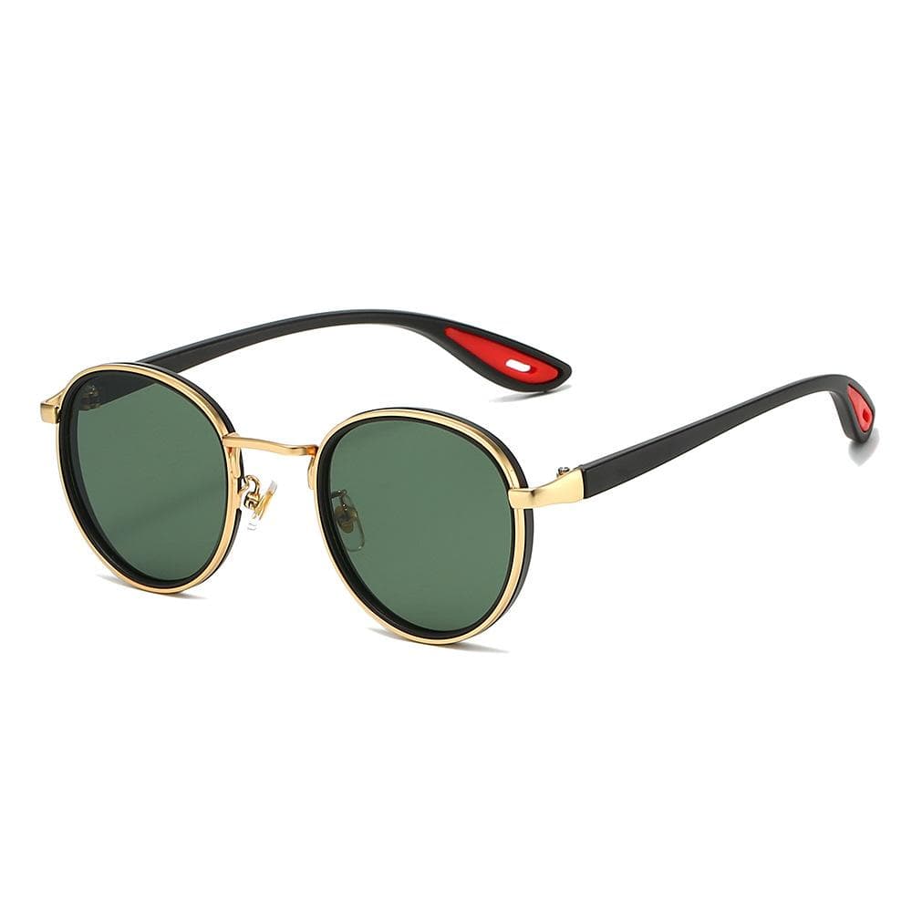 Steampunk Vintage Metal Round Sunglasses UV400 Luxury Brand Design Punk Shades for Women Men Hip Hop Outdoor