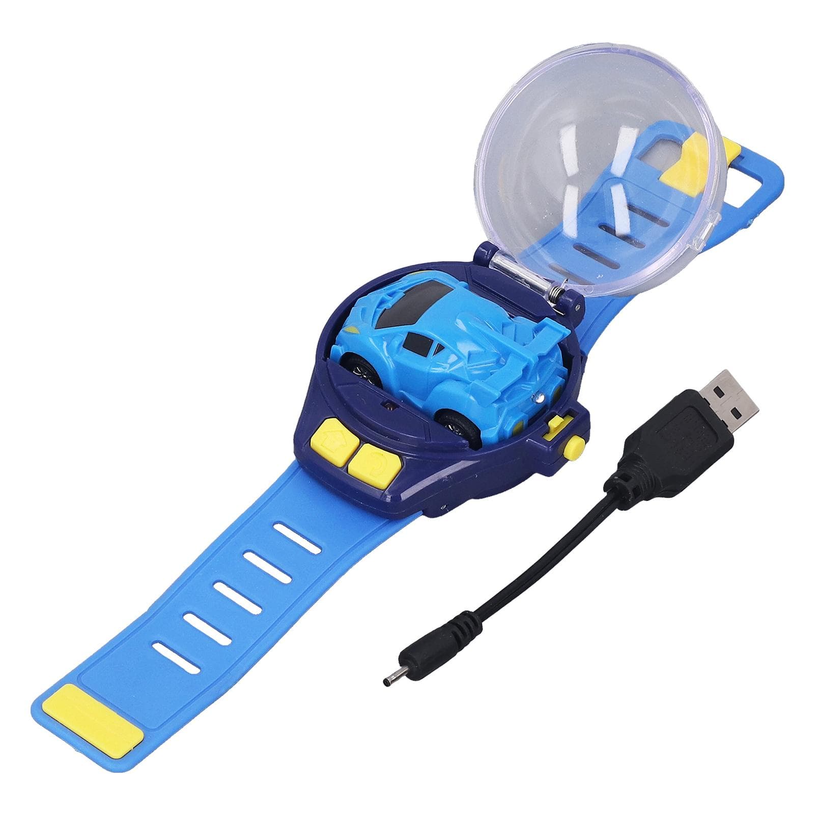Mini Remote Control Car Watch Toys USB Charging Cartoon Cute Wrist Racing Car Watch for Boys Girls