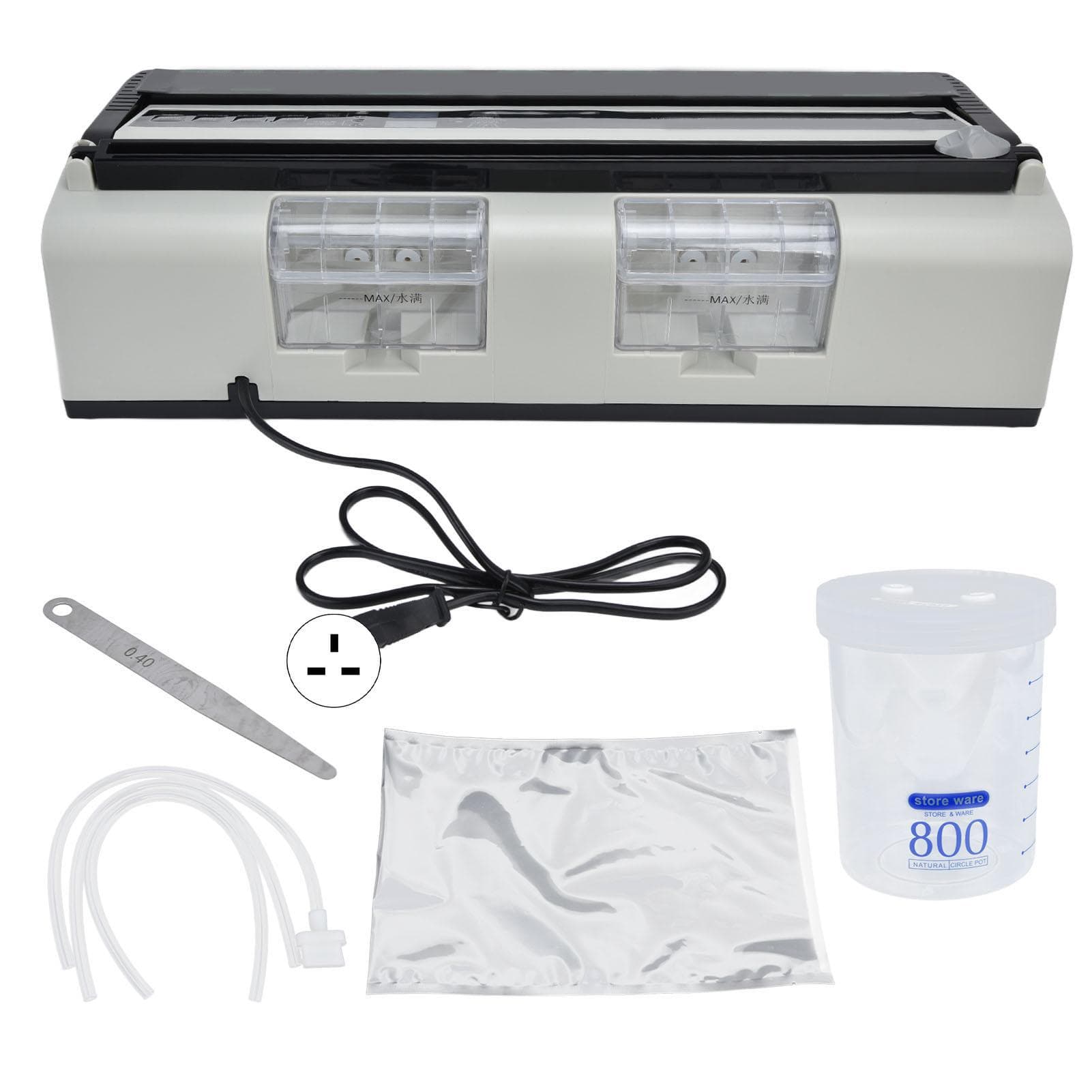 800ml Vacuum Sealing Machine 8mm Widen Food Vacuum Sealer 250W for Home Kitchen RestaurantUK Plug