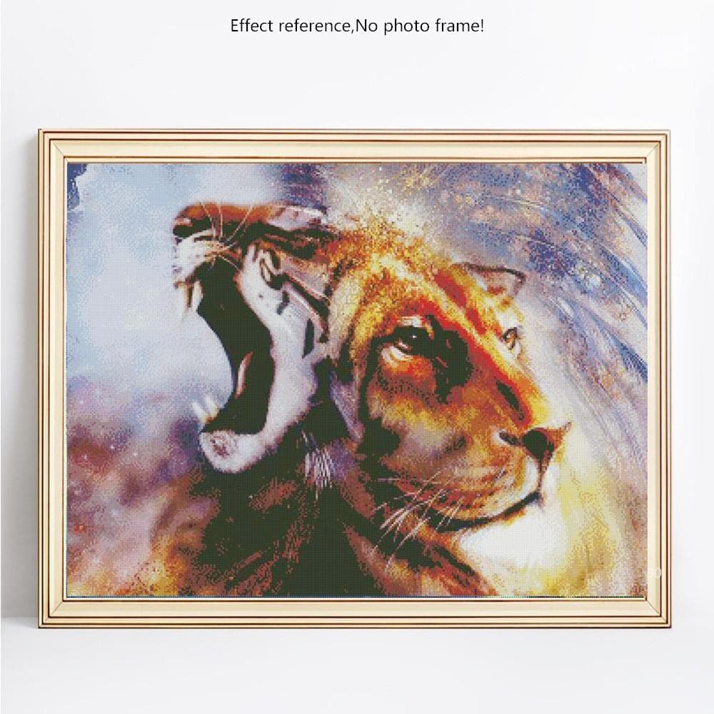 Diamond Painting Animals Diamond Embroidery Tiger Diamond Full Layout Hobby And Handicraft Pictures 20X30