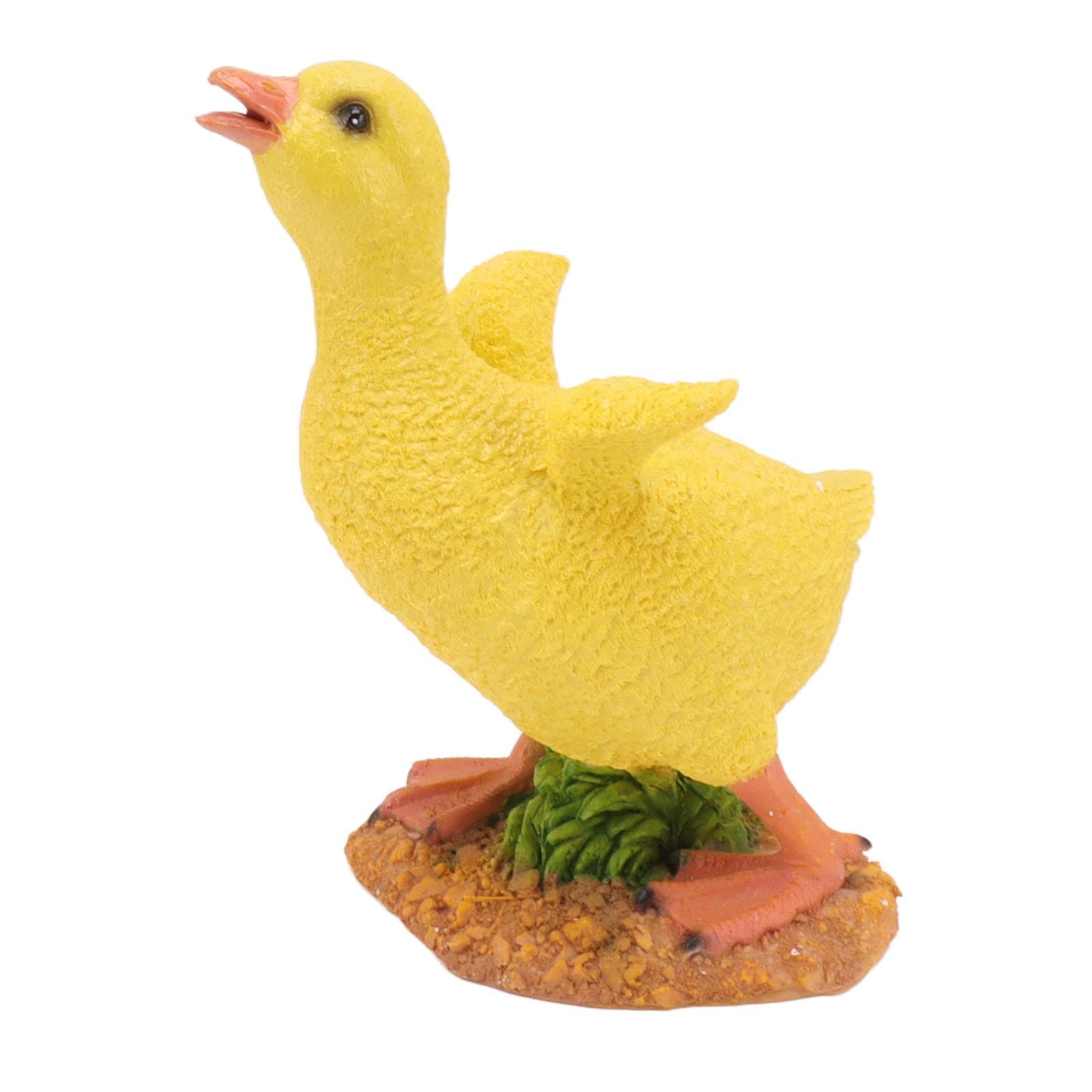 Resin Duckling Statue Ornament Little Duck Figure Craft for Desktop Outdoor Garden Decoration
