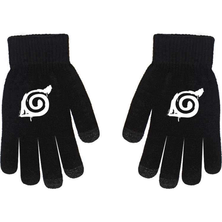 One Piece Luffy Chopper Zoro Nami Anime Online Game Peripheral Gloves Full-finger Black Non-slip Thickening To Keep Warm Average Size
