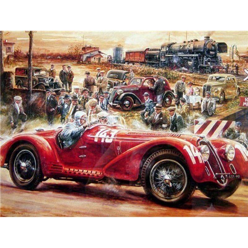 Diamond Embroidery 5D DIY Diamond Painting Classic Cars Mosaic Picture Home Decoration Gift 20X30CM