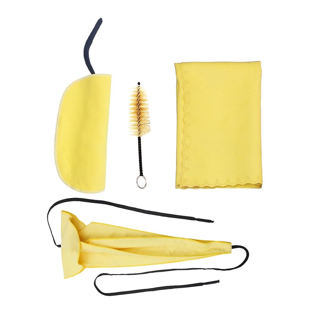 Saxophone Sax Cleaning Care Kit 3pcs Cleaning Cloth + Mouthpiece Brush Musical Instrument