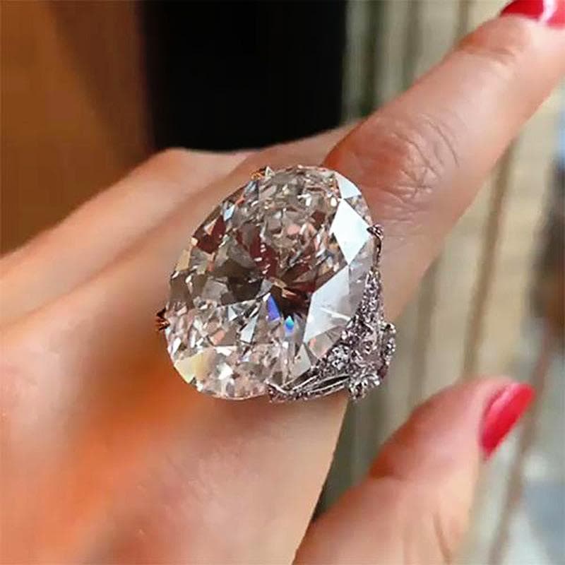 Lindon Classic Ring For Women With Round Shape Zircon Wedding Party Gift Size 6-10 8