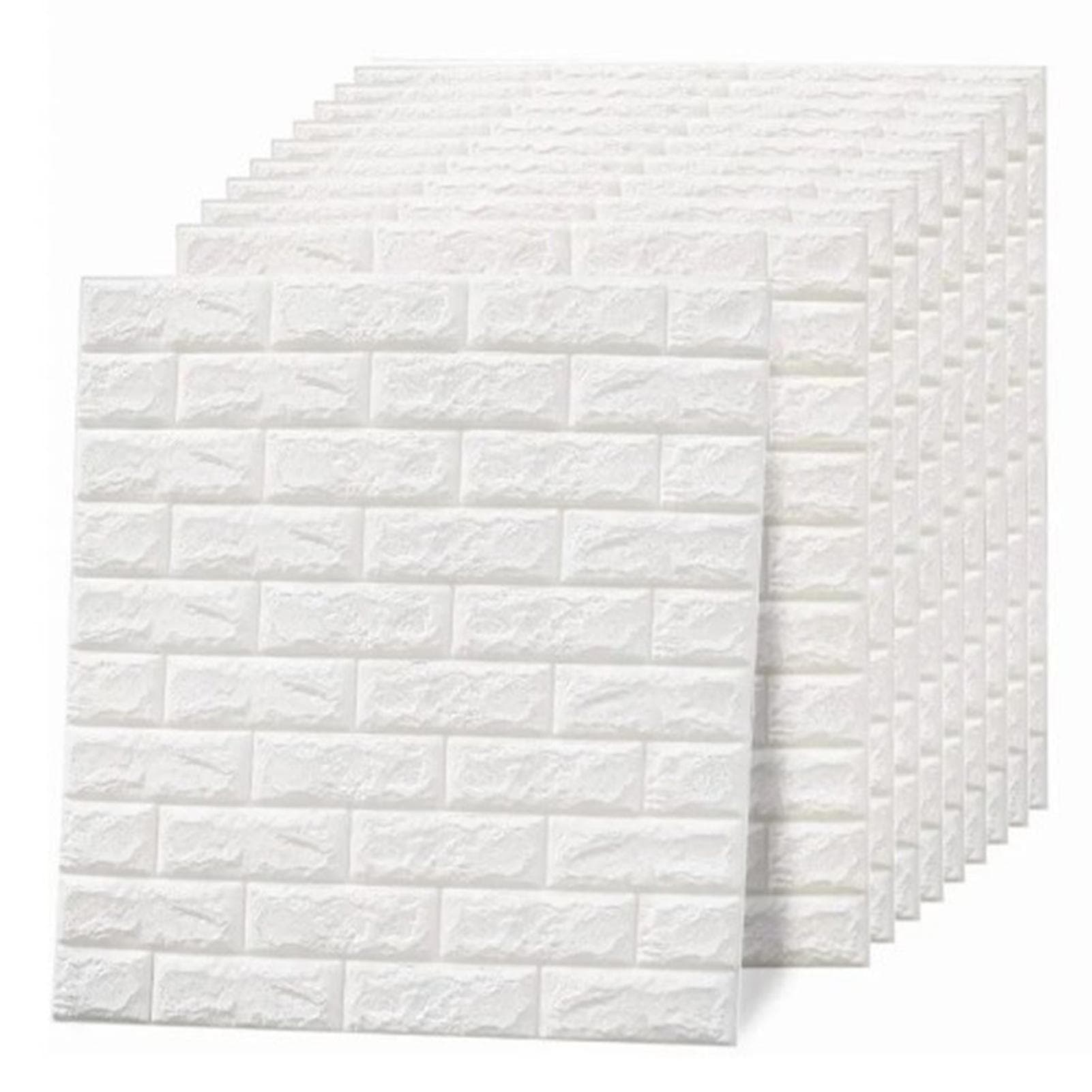 3D Wallpaper Self Adhesive Waterproof Cuttable Odorless Faux Brick Wall Panel for Living Room