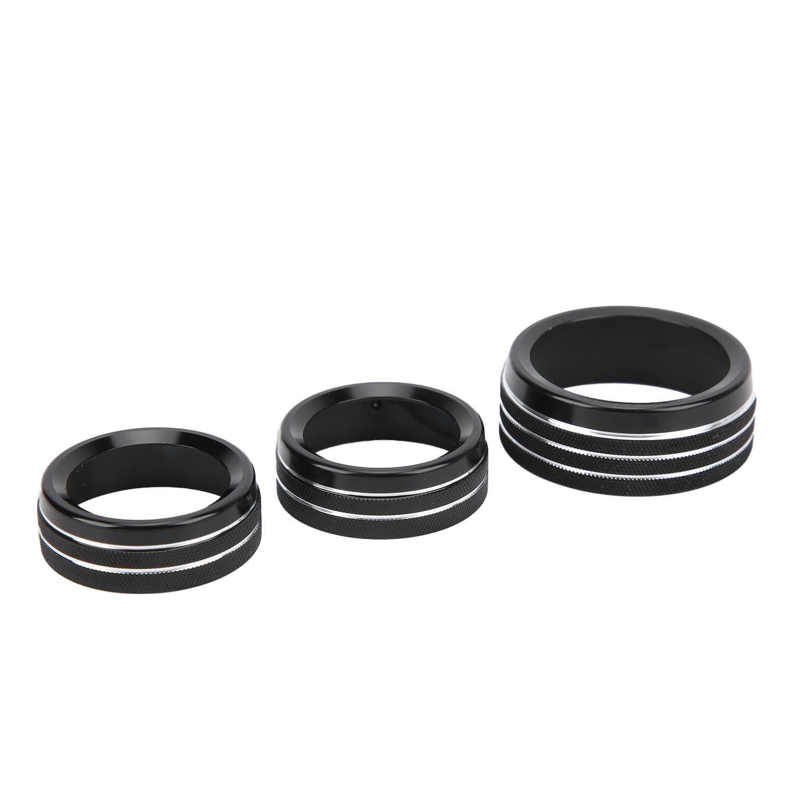 AC Audio Switch Knob Trims Rings Black Replacement for Dodge ChargerChallenger 20152019