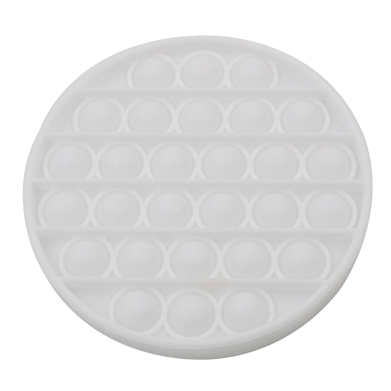 Push Bubble Special Sensory Toy Relieve Mental Stress Aritmetic Educational Toys Round white