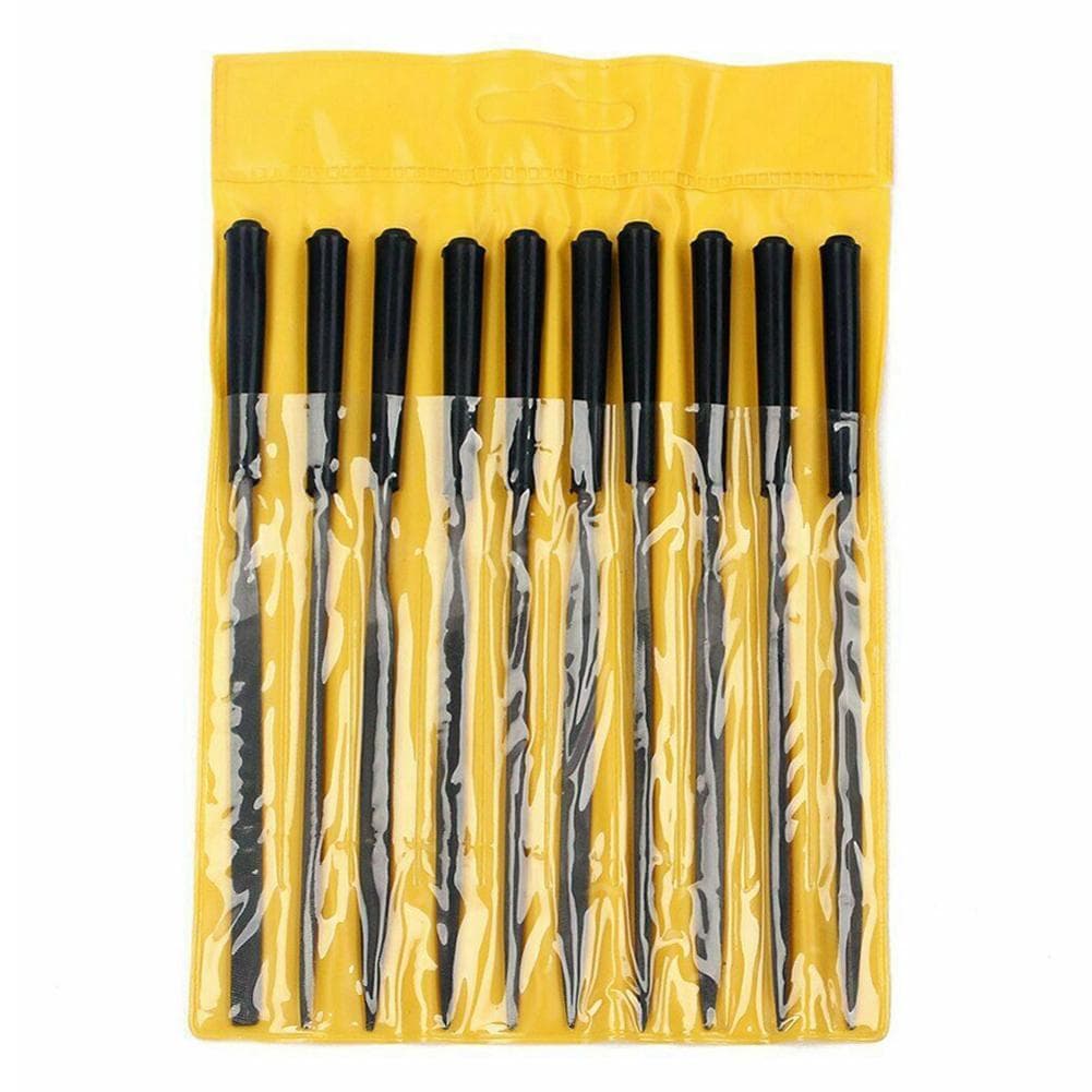 10pcs Guitar Frets Nuts File Set Polished File Guitar Repairing Tools Professional Guitar Luthier multicolour