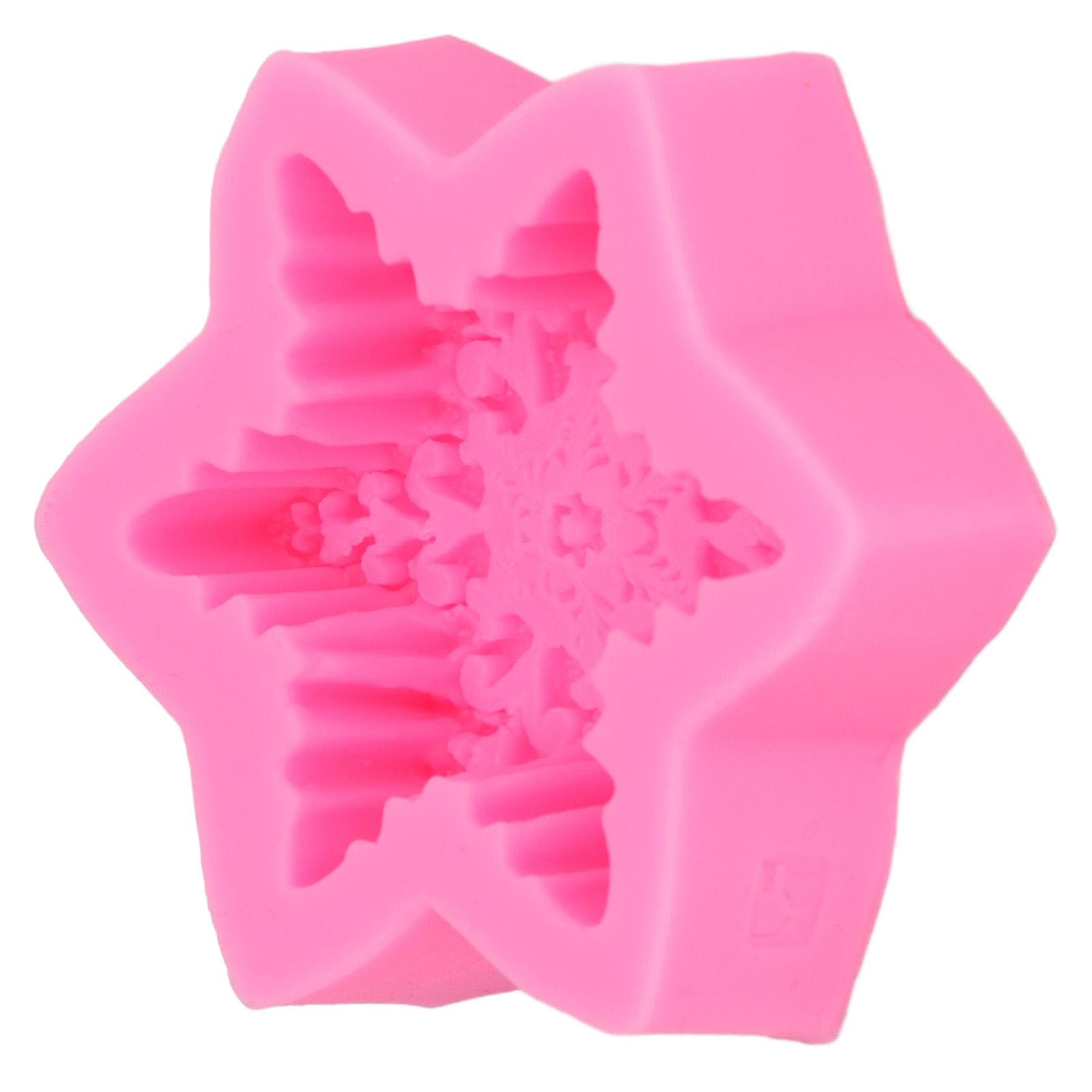 Fondant Molds 3D Snowflake Premium Material Durable Nonstick Elastic Widely Used Silicone Molds for
