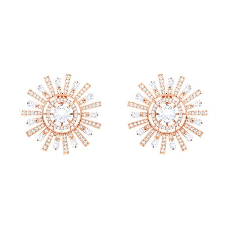 Swarovski Sunshine Sunflower Clip Earrings Women earrings Rose-Gold 5464833 Rose Gold