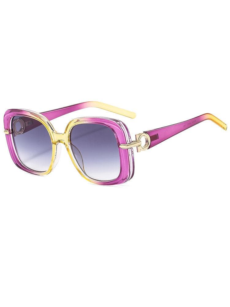 Popular fashion oversized square sunglasses for women Retro leopard Print UV400 protection trendy sunglasses for men Other