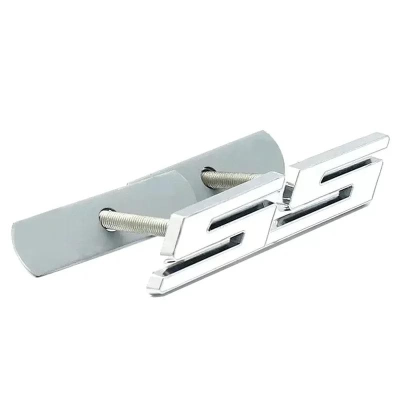 Car Front Grille Emblem Auto Trunk Sticker for SS Logo Camaro Cavalier Onix Cruze Aveo Silverado Exterior Accessories 1-Grille