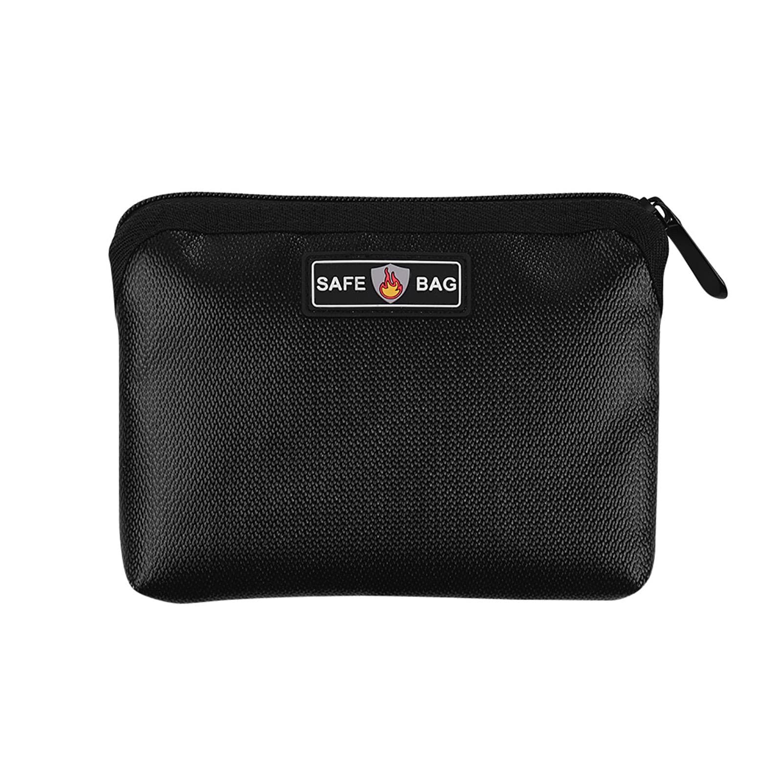 Fireproof Waterproof Document Bags Liquid Silicone Material Heat Insulation Fire and Water black
