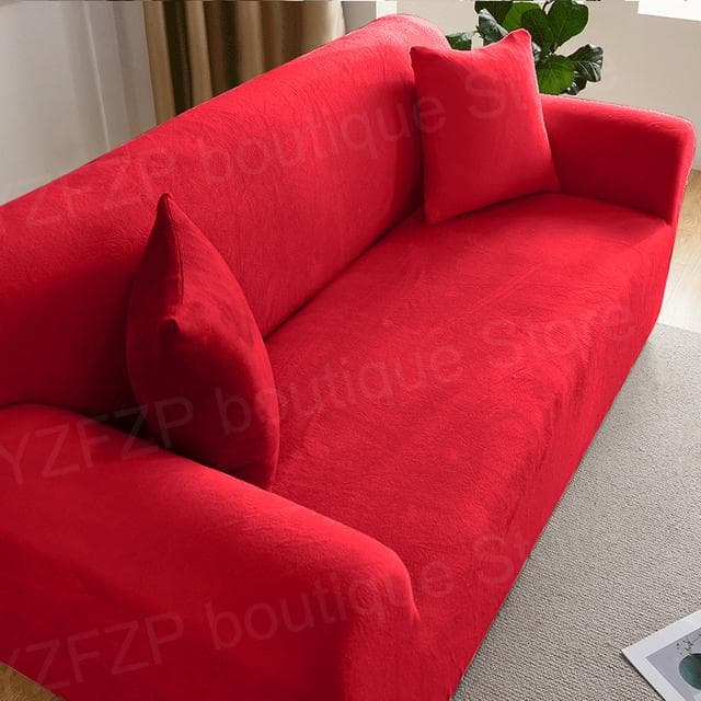 Multi -Color Plush Stretch Sofa Cover Special Price Couch Slipcovers Elastic Furniture Protector For Living Room 1 Seat Sofa