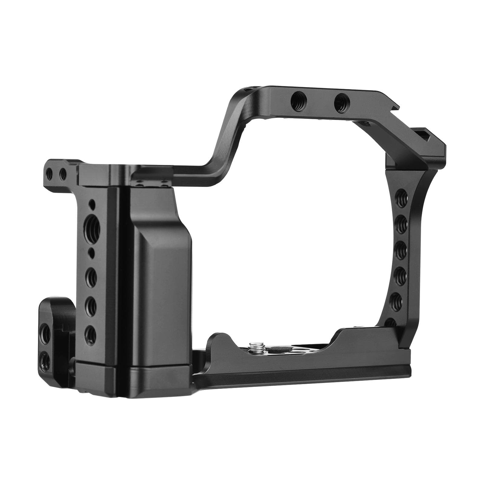 Camera Cage Aluminum Alloy Video Cage Replacement for Canon M5 M50 M50II Mirrorless Camera with black