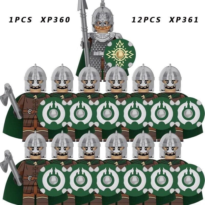13PCS/SET Medieval Knights Group Military Soldiers Figure Building Block Educational Toys For Children KT1073