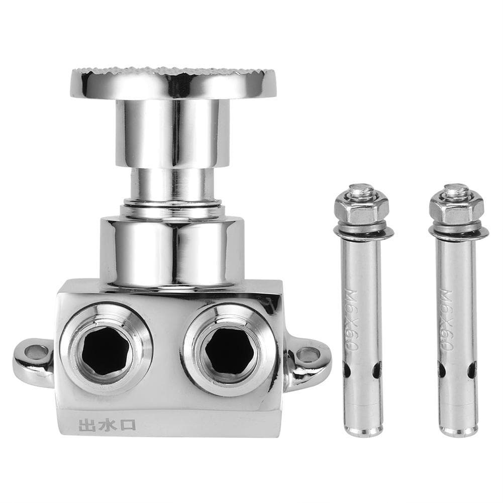 G1/2in Thread Copper Floor Foot Pedal Control Switch Valve Automatic Cold Water Tap Foot Pedal Valve