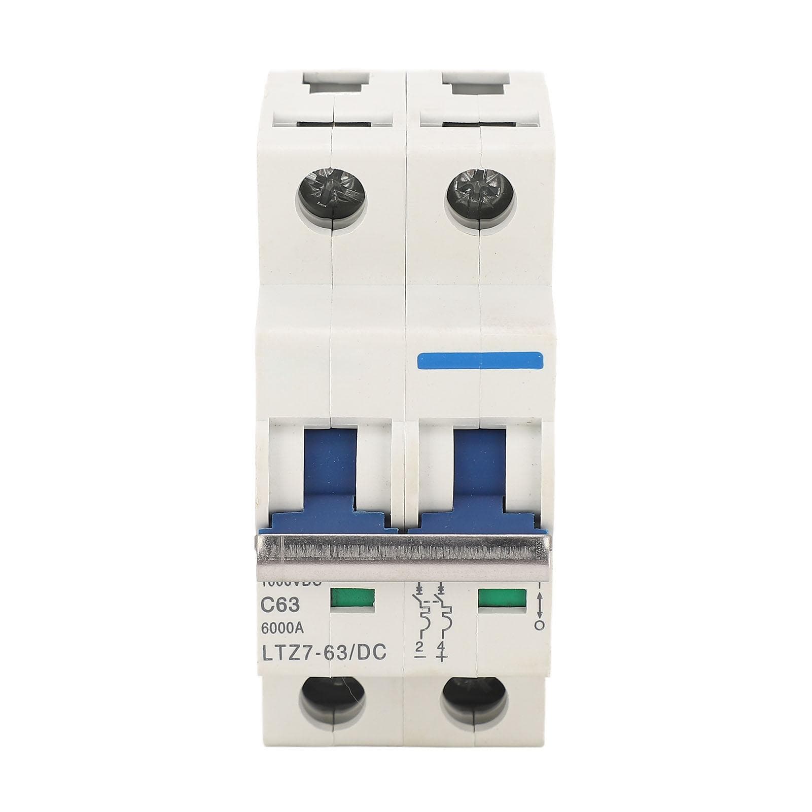 2P Miniature Circuit Breaker Flame Retardant Short Circuit Protection Disconnect Switch for Solar