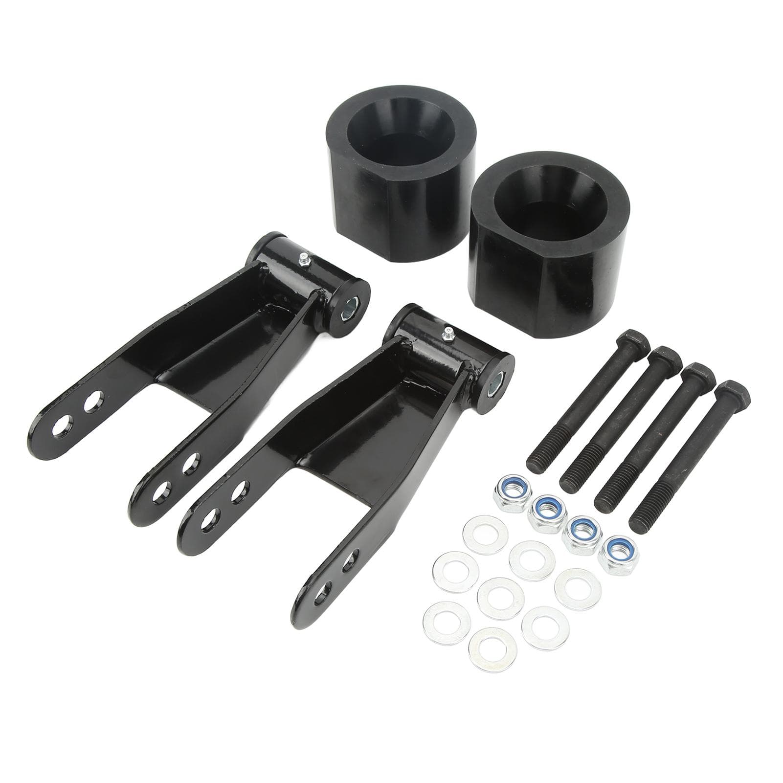 Suspension Lift Kit 3in Front Coil Spacers 2in Rear Shackles Leveling Lowering Drop Set Replacement