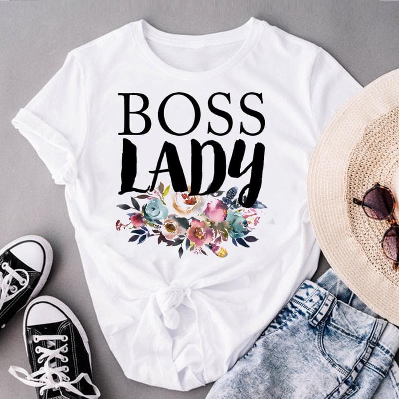 Graphic Tee Short Sleeve Coffee Love Style Trend Cute 90s Summer Top Print Ladies Female T Clothing Casual Women's Fashion T-shirt M