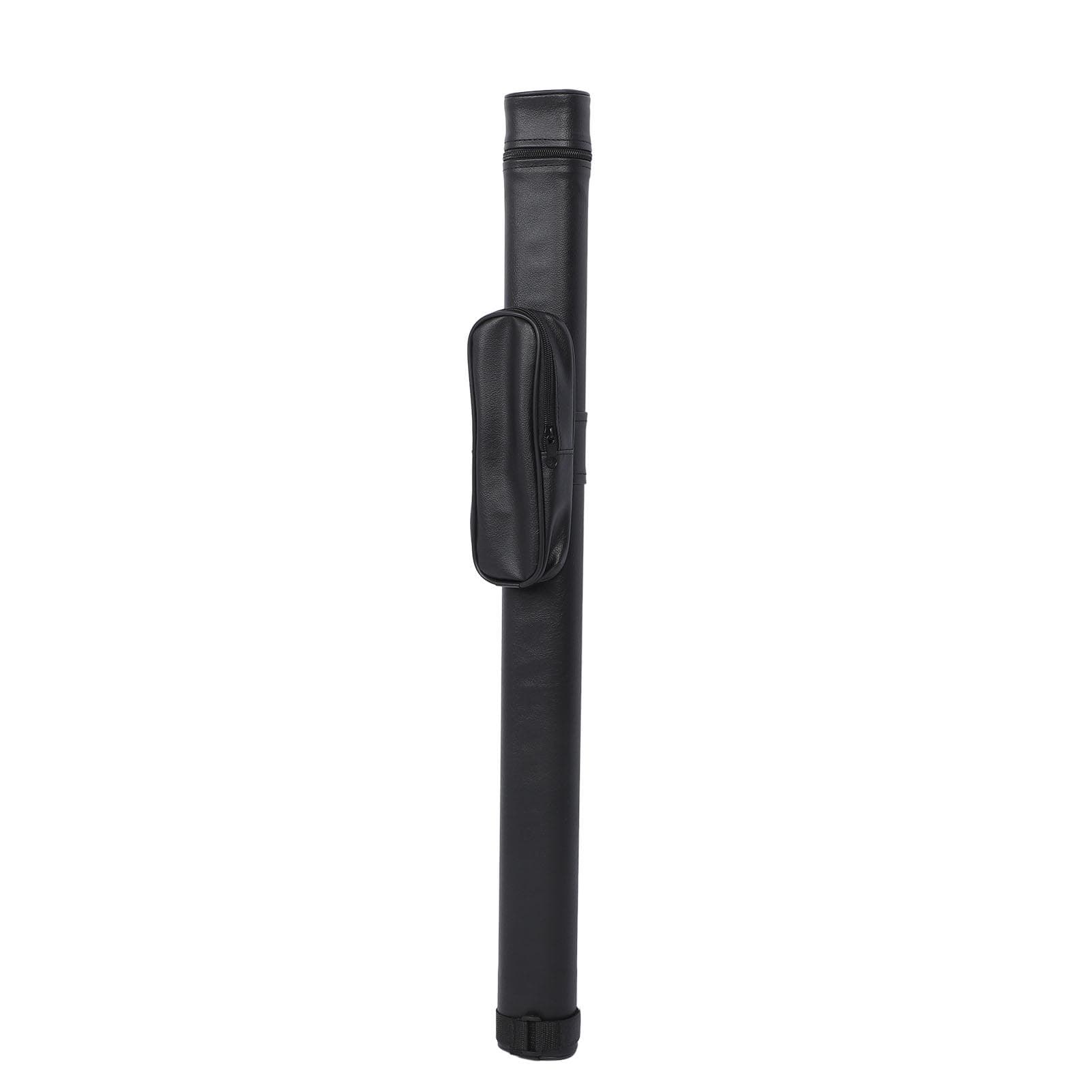Pool Cue Case PU Portable Foldable Impact Resistant Adjustable Shoulder Strap Billiard Stick