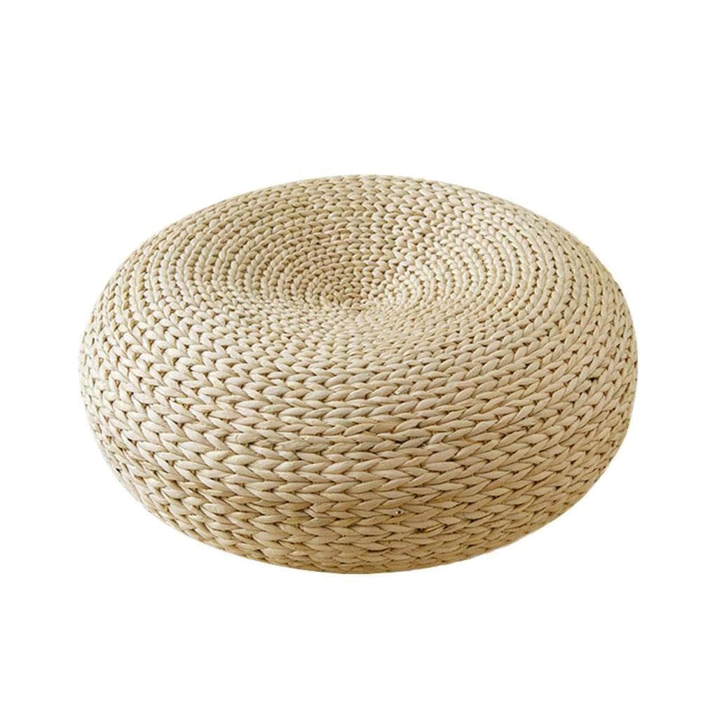 Round Room Floor Straw Mat Woven Seat Cushion Room Straw Pad 40*15cm