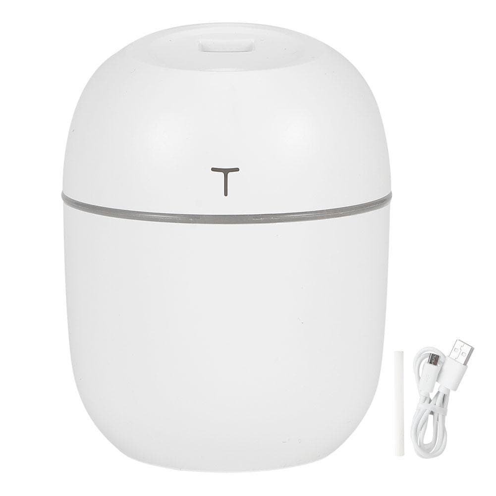220ml Desktop USB Powered Mini Air Humidifier for Home Office Dormitory Car Use White