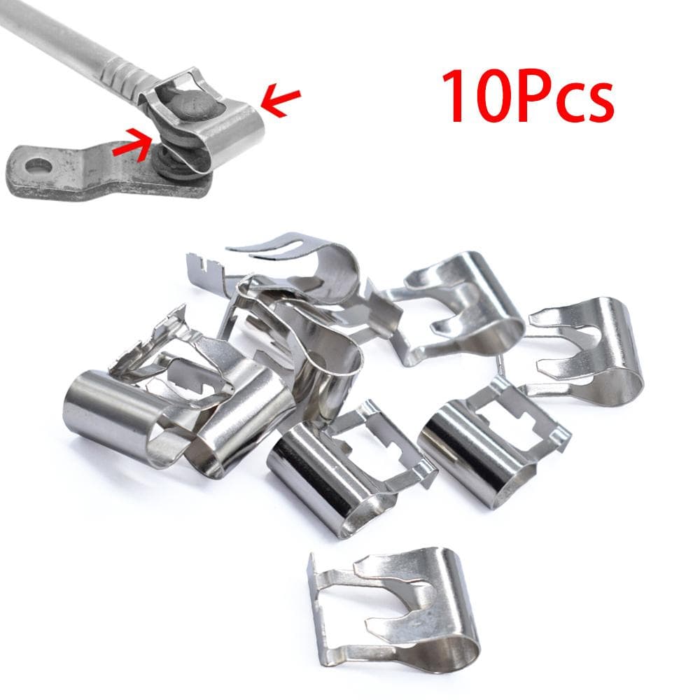 Universal 10Pcs/Set Car Windshield Wiper Arm Linkage Motor Rods Repair Clip Kit