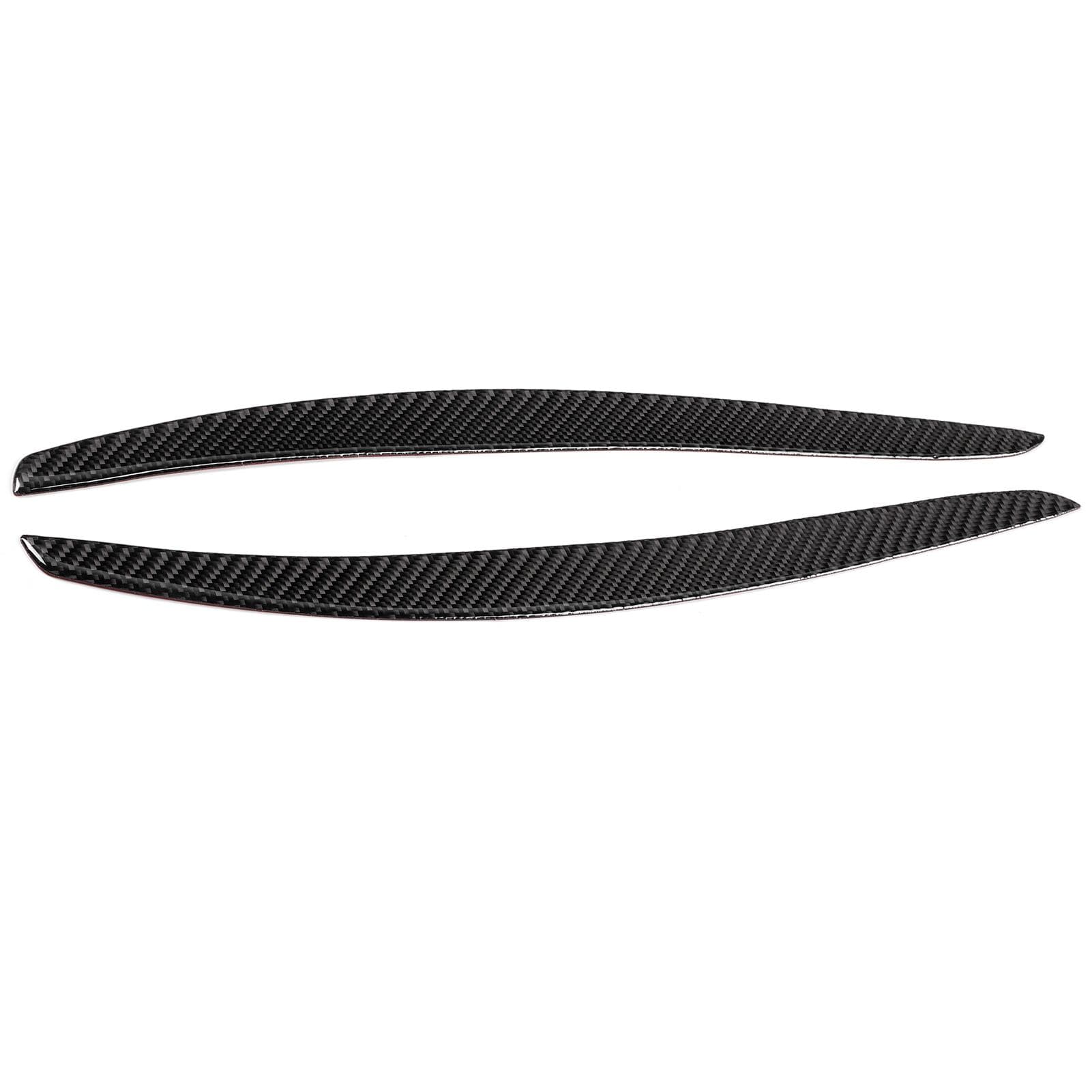 Pair Headlight Eyebrow Trim Carbon Fiber Eyelid Cover Sticker Fit for 3 Series Coupe E92 06?12