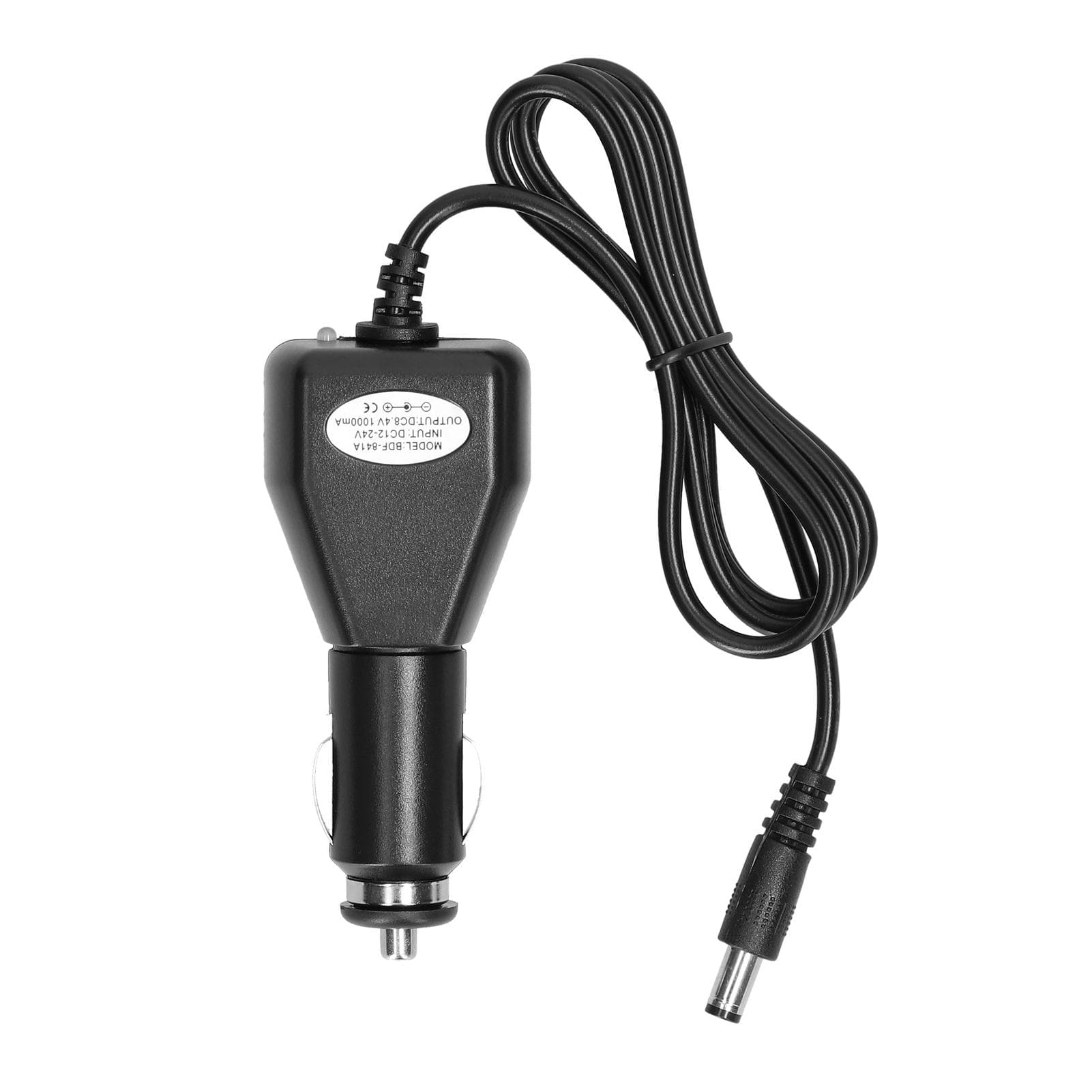 Car Power Charging Cable 12-24V for Fishing Bait Boat Charging Cable black