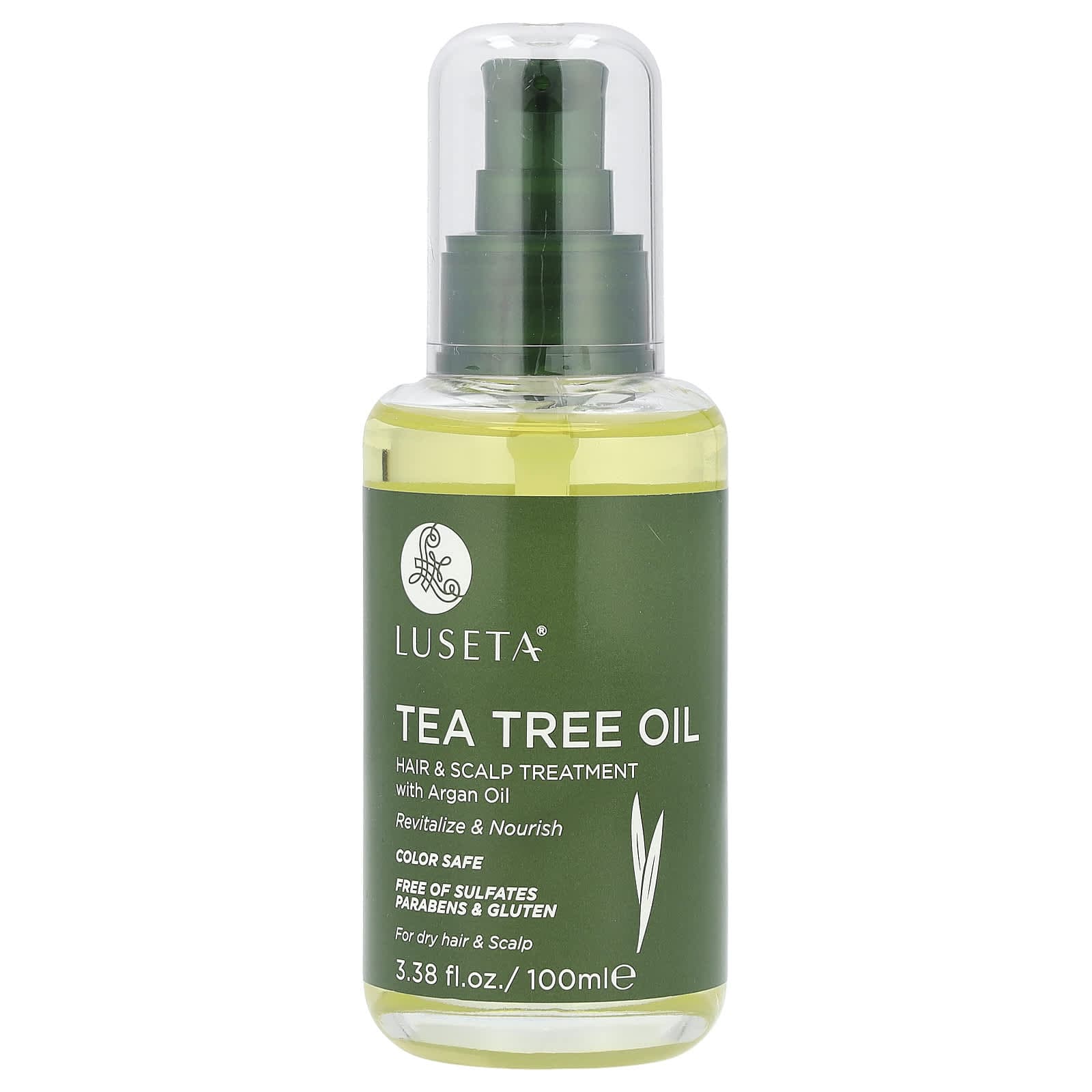 Luseta Beauty, tea tree oil, hair & scalp treatment, with argan oil, 100 ml (3.38 fl oz)