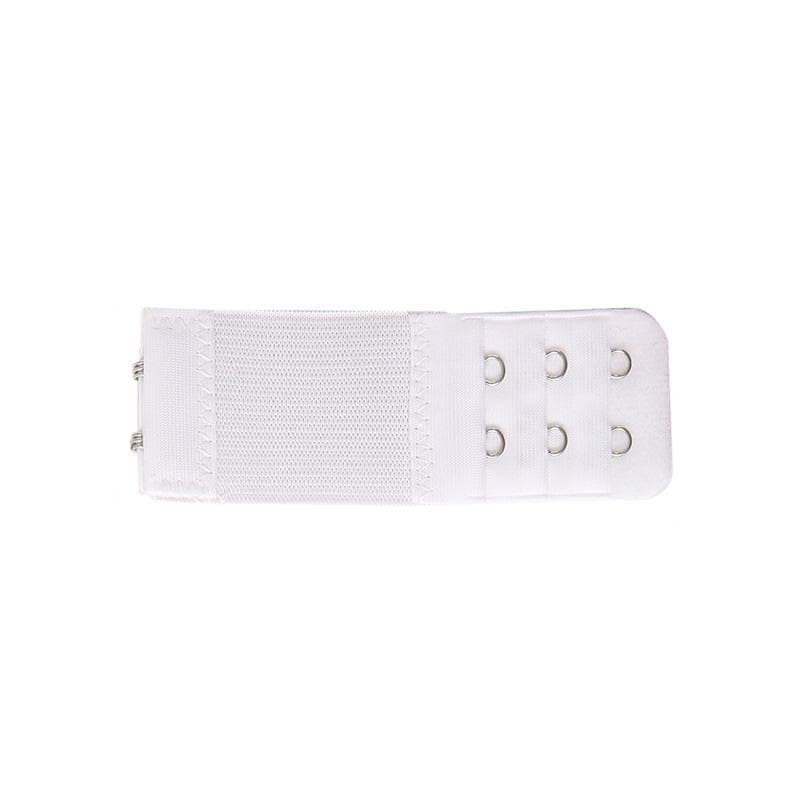 1PC Extension Buckle Elastic Adjustable Bra Extender Hook Clip Women's Lingerie Accessories 2 Hooks white