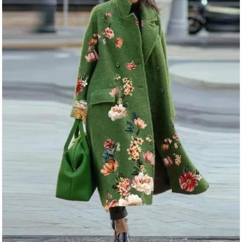 Autumn Women's Clothing Multi-color Plaid Long-sleeved Lapel Jacket L