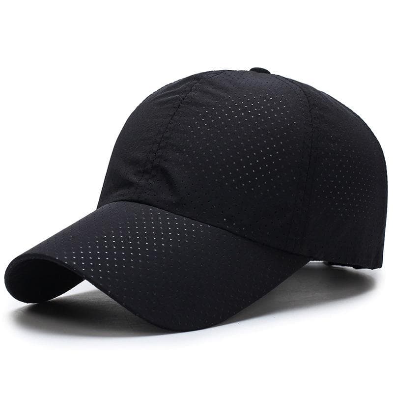 Hats: Men's Spring, Summer, Tennis Caps, Baseball Caps, Women's Korean Sunscreen, Visor Hats, Mesh, Breathable Caps black