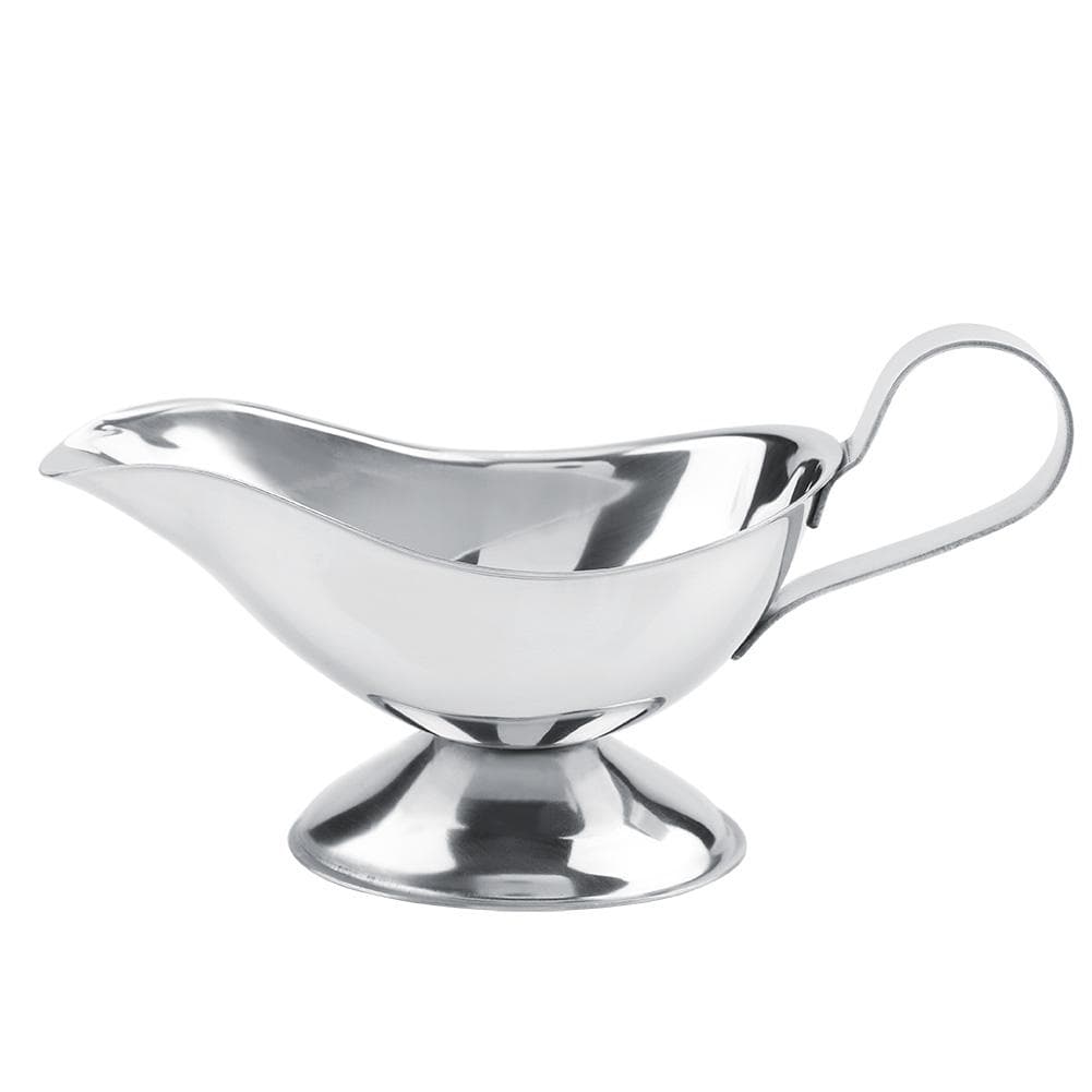 Stainless Steel Steak Pepper Sauce Boat Seasoning Container for Restaurant Kitchen(10oz)