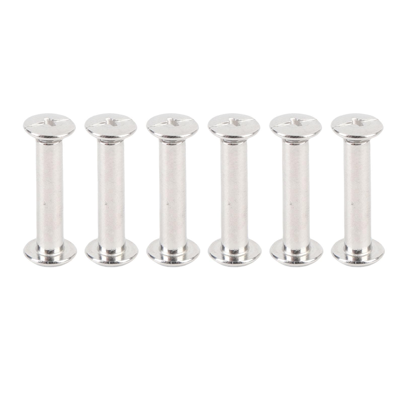40 Sets Leather Craft Rivets M4 Flat Round Head Multifunctional Book Binding Posts Nail Rivets for