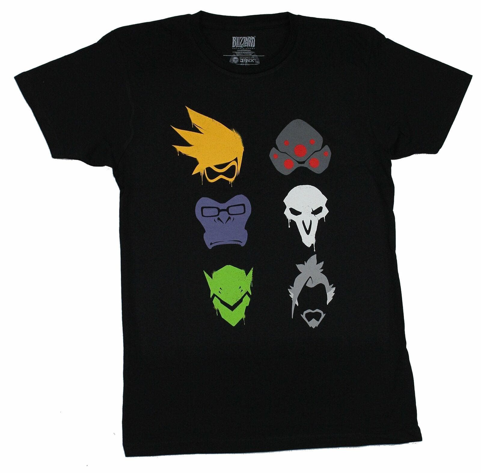 Overwatch Unisex T-shirt Verses Spray Character Head Images L