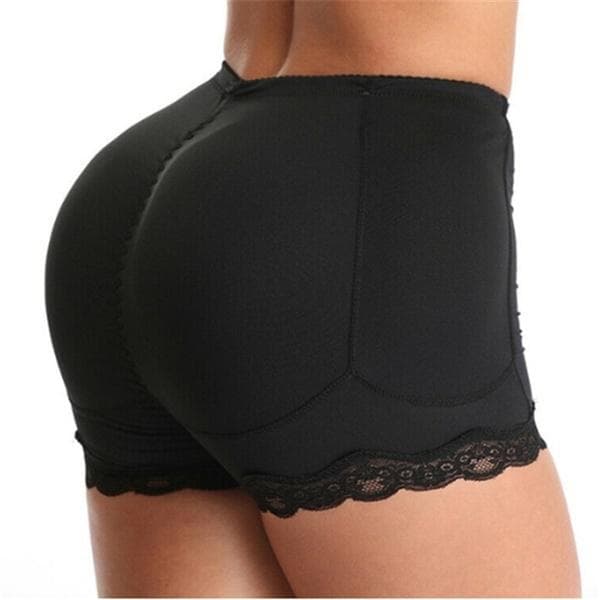 Summer Sexy Women Panties Fake Ass Hip Butt Lifter Shapers Control Panties Padded Slimming Underwear Plus Size XXS-6XL L black