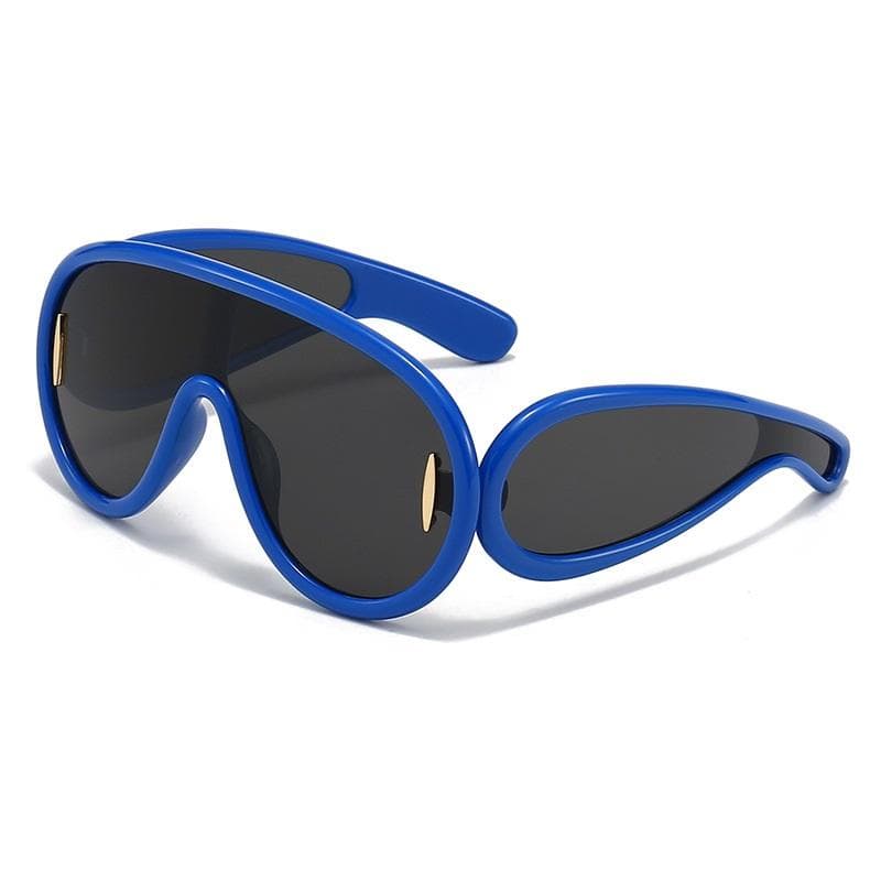 NEW Punk Sunglasses 2000S Y2K Hip Hop Unisex UV400 Luxury Brand Mirror Shades for Women Men as picture