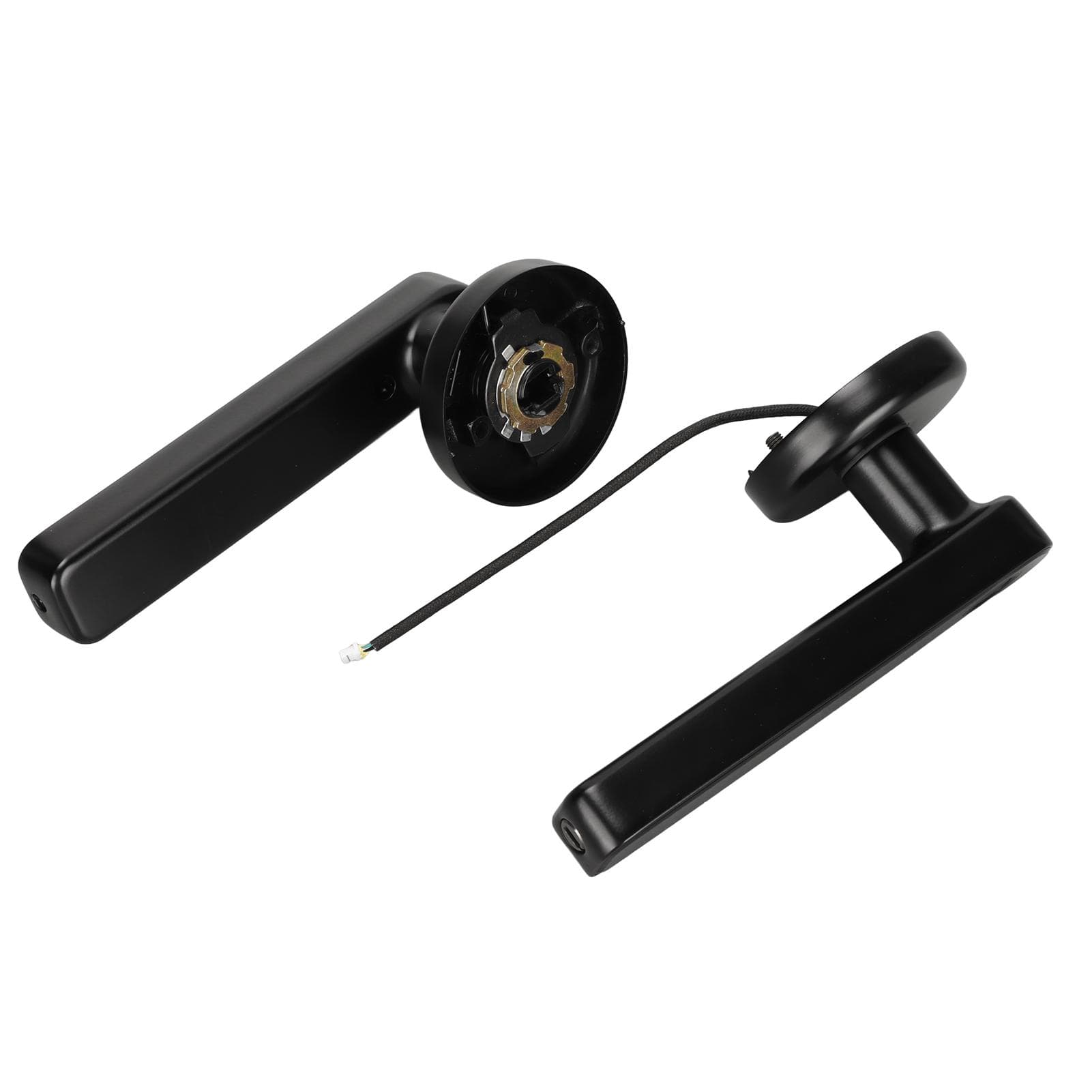Smart Door Lock Lever Keyless Entry Door Lock Fingerprint Password Key Unlock USB Charging for Home