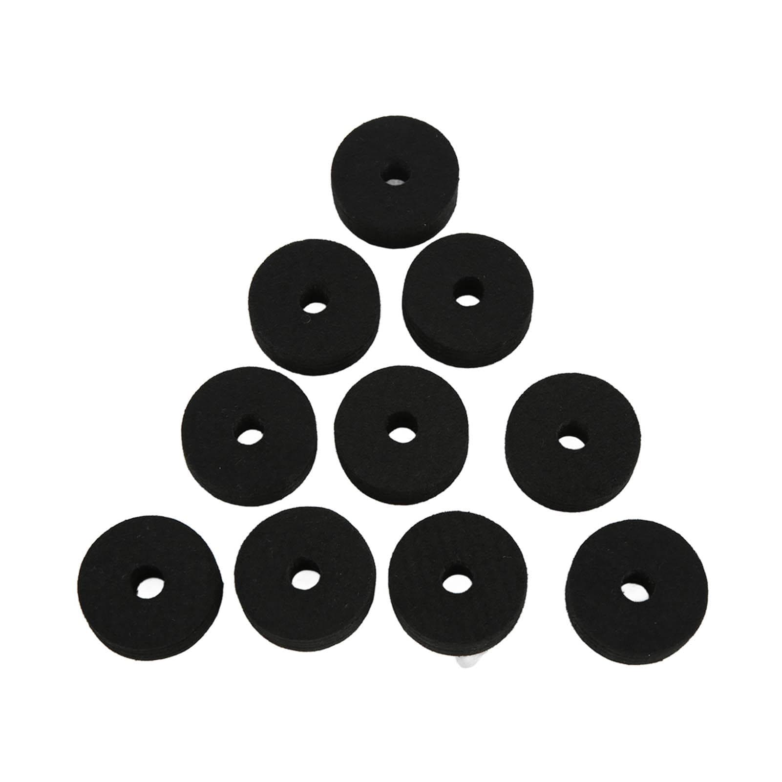 20Pcs Cymbal Felt Washer Pads Stand Replacement Parts Drum Set Accessory Non Slip 4cmGray black
