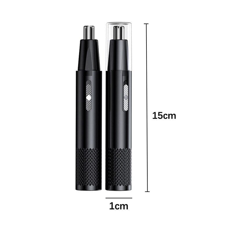 2023 New Electric Nose Hair Trimmer Rechargeable Shaving Nose Ear Trimmerfor Men Shaving Hair Removal Razor Beard double shaver heads black